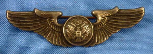 WWII Sterling Pin Back 2 Inch Air Crew Wing