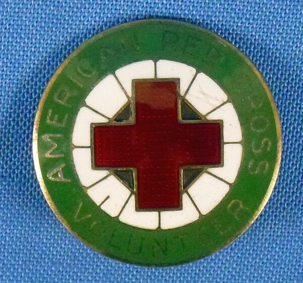 WWII American Red Cross Motor Corps Volunteer Sterling Badge