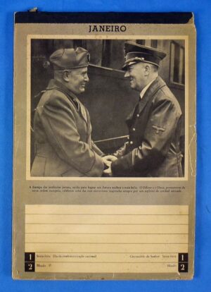 1943 Pro Axis Portuguese 52 Page Calendar