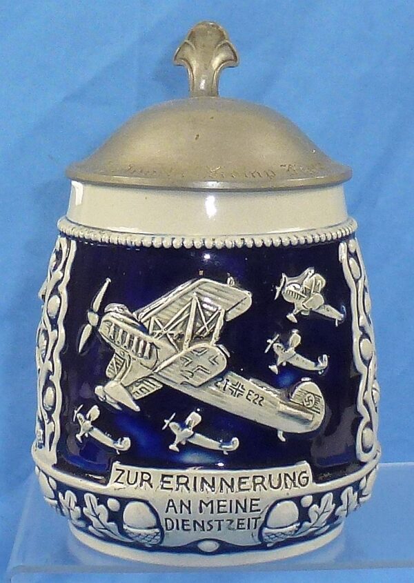 1937 Dated Luftwaffe Signals Company in Furth Service Stein