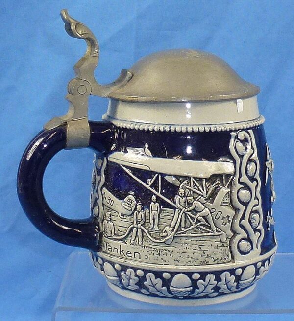 1937 Dated Luftwaffe Signals Company in Furth Service Stein - Image 2