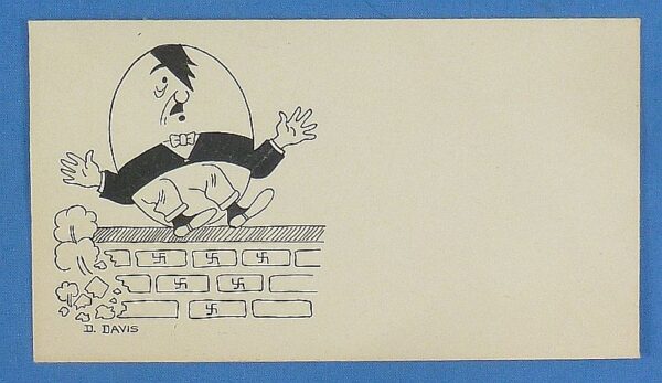 WWII Propaganda Envelope: Hitler as Humpty Dumpty