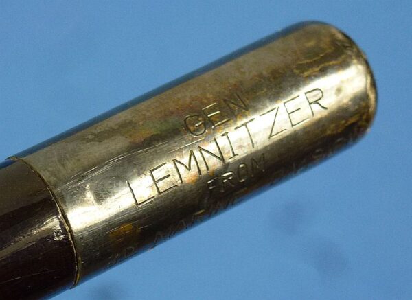 U.S. Marine Corps Third Division Swagger Stick Presented to Army General Lyman Lemnitzer - Image 2