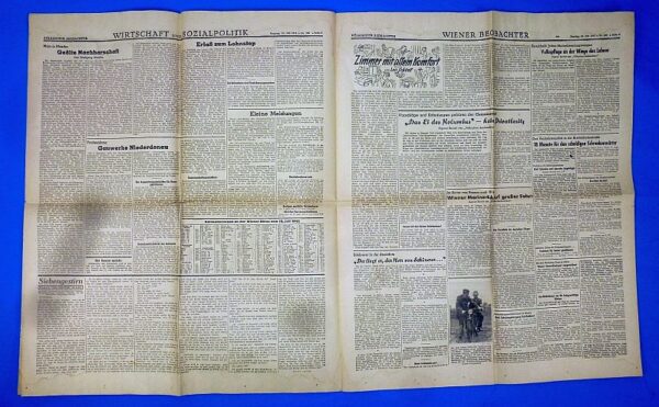 1942 Volkischer Beobachter Nazi Party Newspaper - Image 2