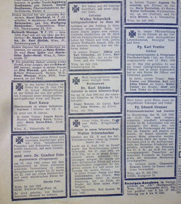 1942 Volkischer Beobachter Nazi Party Newspaper - Image 4