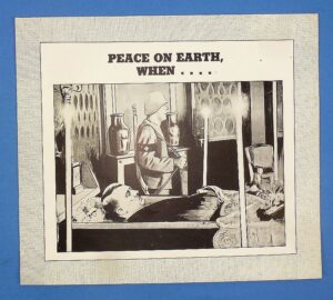 WWII Hitler Death Window Card Poster: “Peace on Earth When….”