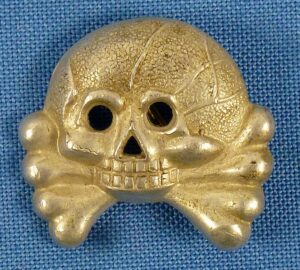 German Army Panzer Collar Tab Skull