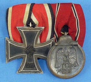 Third Reich Parade Mounted Two Place Medal Bar