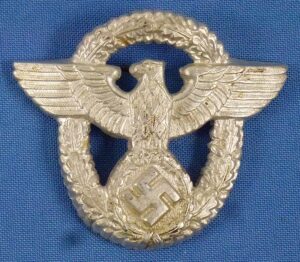 Third Reich Police Visor Cap Eagle