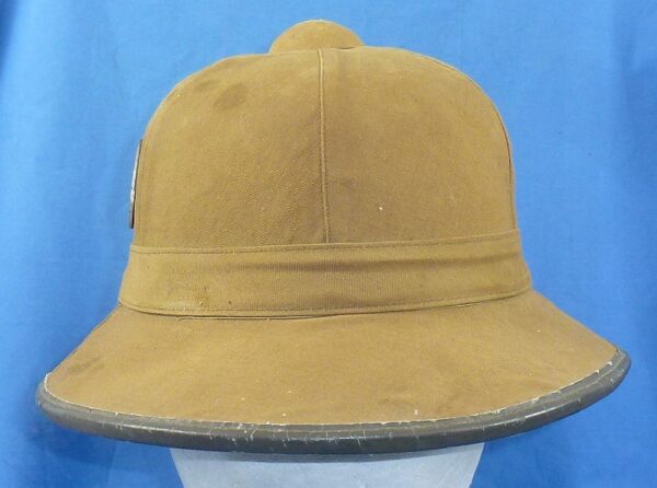 1942 Dated German Army Pith Helmet with G.I. Capture Annotation - Image 2