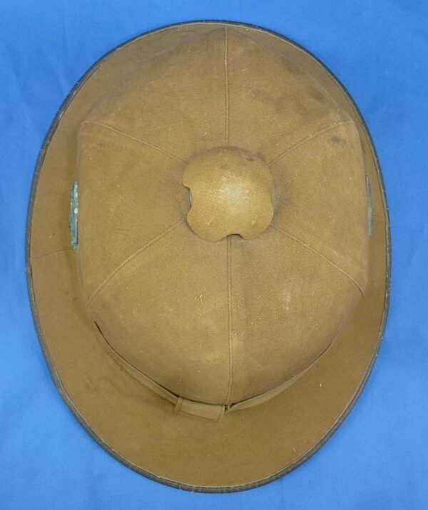 1942 Dated German Army Pith Helmet with G.I. Capture Annotation - Image 7