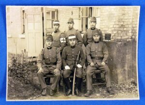 WWII Japanese Army Group Photograph with Medic
