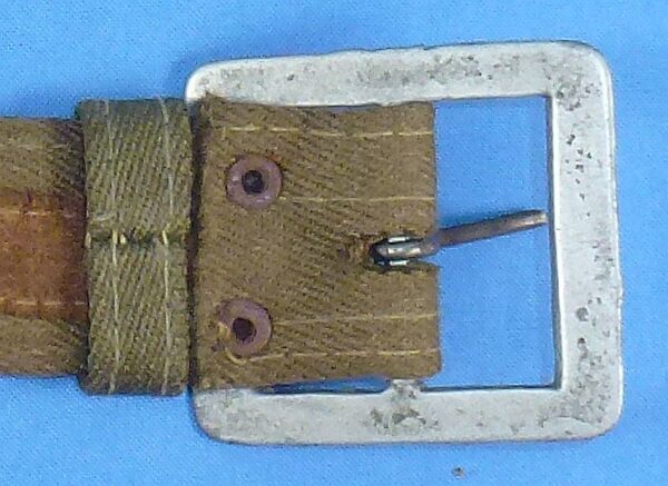 WWII Japanese Army Fabric Waist Belt - Image 3