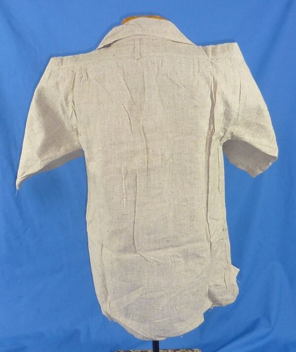 WWII Japanese Army Lieutenant Tropical Heavy Linen Shirt - Image 4