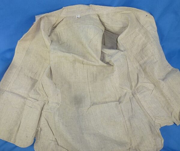 WWII Japanese Army Lieutenant Tropical Heavy Linen Shirt - Image 6
