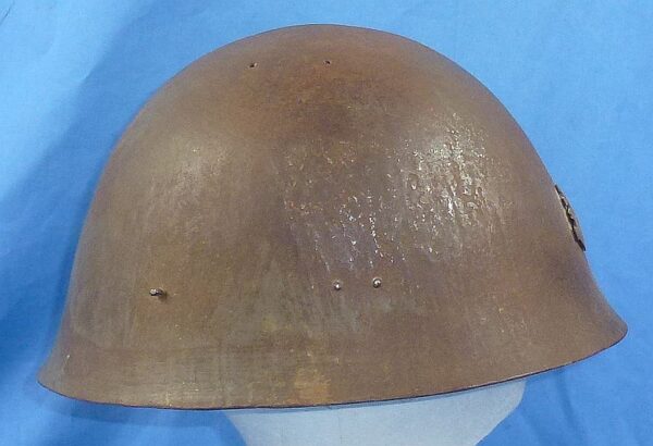 WWII Japanese Type 90 Navy Combat Helmet - Image 3