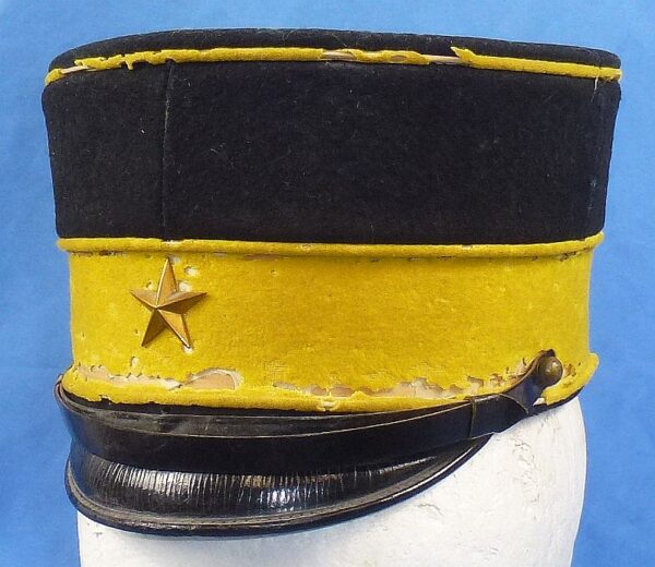 Meiji Era Russo-Japanese War Army Artillery EM/NCO Visor Cap