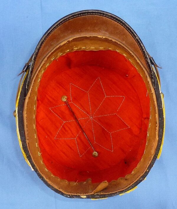 Meiji Era Russo-Japanese War Army Artillery EM/NCO Visor Cap - Image 7