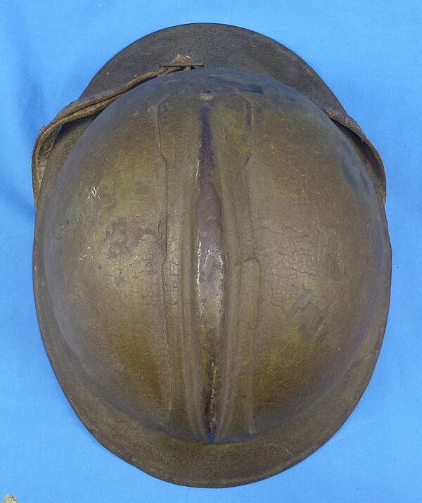 WWI Italian M1916 Adrian Helmet - Image 5