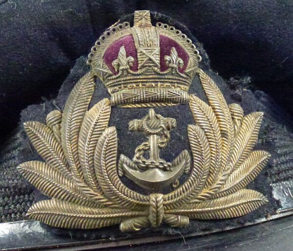 Named British Royal Navy Officer Visor Cap - Image 6