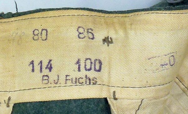 WWII German Army M36 EM/NCO Wool Trousers - Image 3
