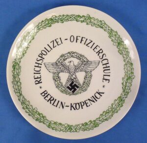 Reichspolizei Offizierschule Berlin-Kopenick Porcelain Plate