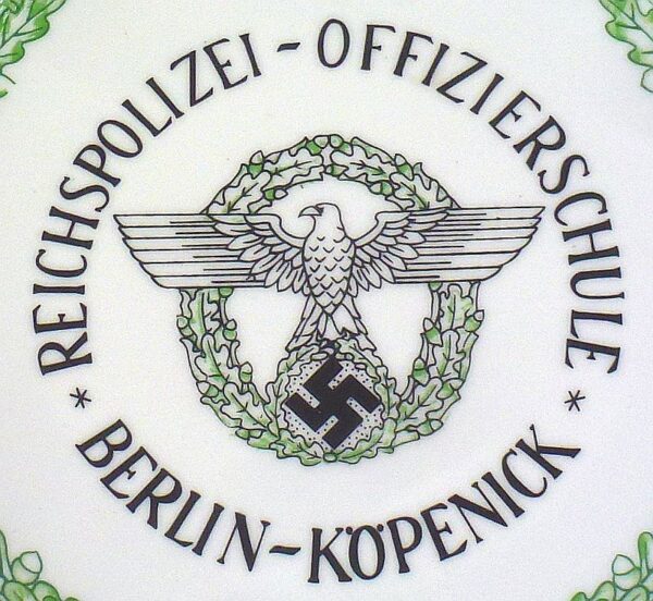 Reichspolizei Offizierschule Berlin-Kopenick Porcelain Plate - Image 2
