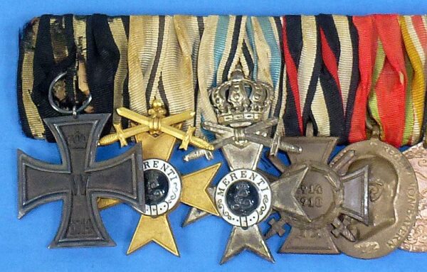 Imperial Bavarian / Third Reich Army Eight Place Medal Bar - Image 2