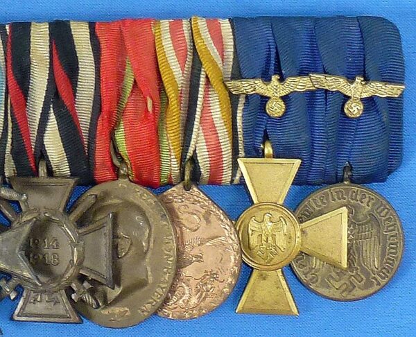 Imperial Bavarian / Third Reich Army Eight Place Medal Bar - Image 3