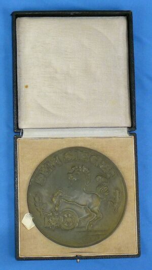 Large Cased Deutscher Schutzen Verband Marksmanship Prize Medal