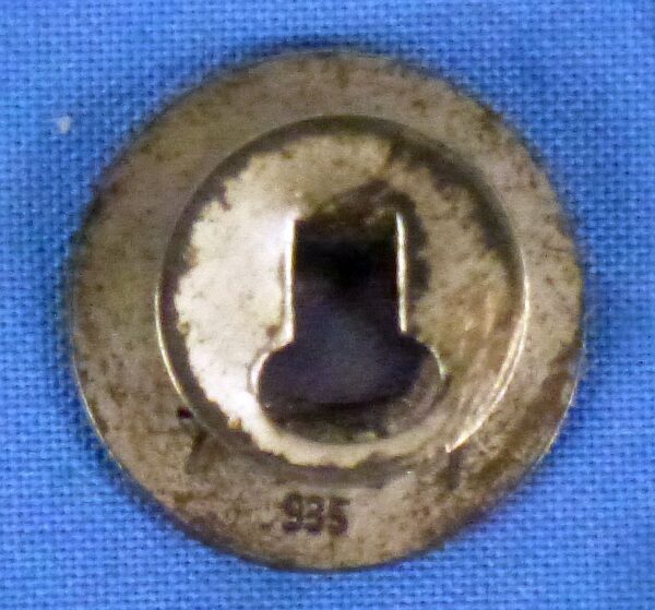 Numbered Third Reich Class "C" Glider Proficiency Lapel Buttonhole Badge in 935 Silver - Image 2