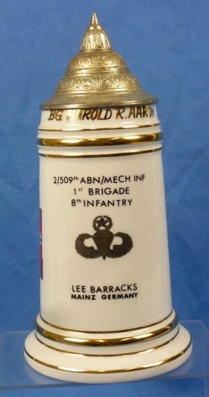 German Souvenir Stein of a U.S. Army Airborne General and Commander of the 5th Special Forces Group in Vietnam