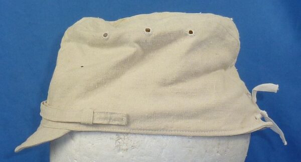 WWII Japanese Navy Enlisted Ranks White Cotton Field Cap - Image 5