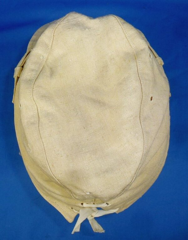 WWII Japanese Navy Enlisted Ranks White Cotton Field Cap - Image 6