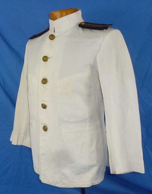 Named WWII Japanese Navy Ensign's White Summer Uniform - Image 4