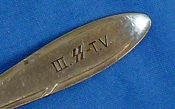 SS Totenkopfverbande Dining Hall Teaspoon - Image 2