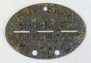 SS Stuba Concentration Camp Oranienburg Identification Disk