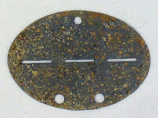 SS Stuba Concentration Camp Oranienburg Identification Disk - Image 3