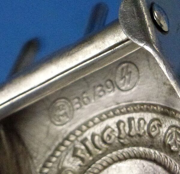 Named, RZM and VA SS 1937 Marked SS EM/NCO Belt and Buckle - Image 5