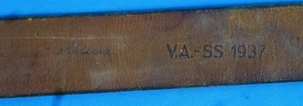 Named, RZM and VA SS 1937 Marked SS EM/NCO Belt and Buckle - Image 10