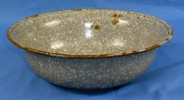 Enameled SS Wash Basin Manufactured in the Lublin Ghetto