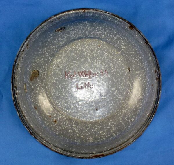 Enameled SS Wash Basin Manufactured in the Lublin Ghetto - Image 4