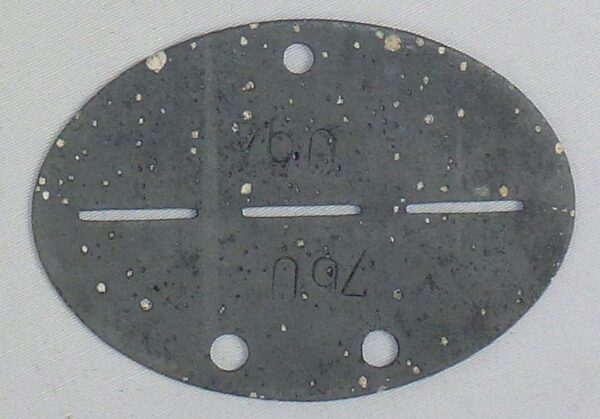 SS Stuba Concentration Camp Buchenwald Identification Disk - Image 3