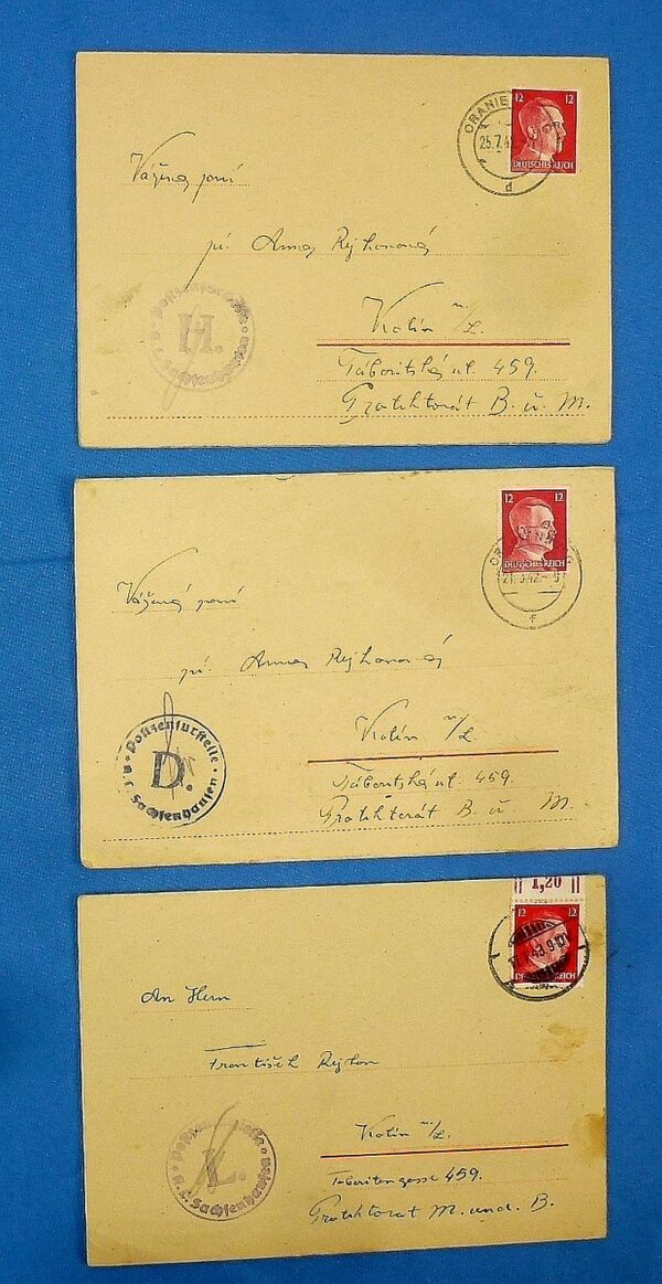 Three Letters from a Prisoner at the Sachsenhausen Concentration Camp