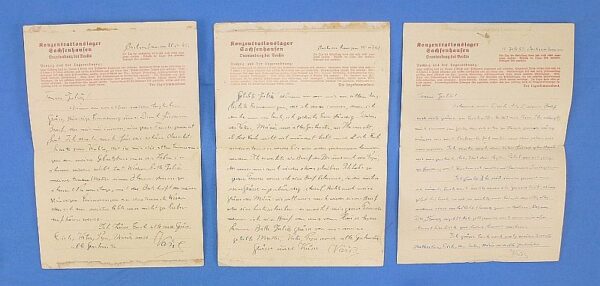 Three Letters from a Prisoner at the Sachsenhausen Concentration Camp - Image 3