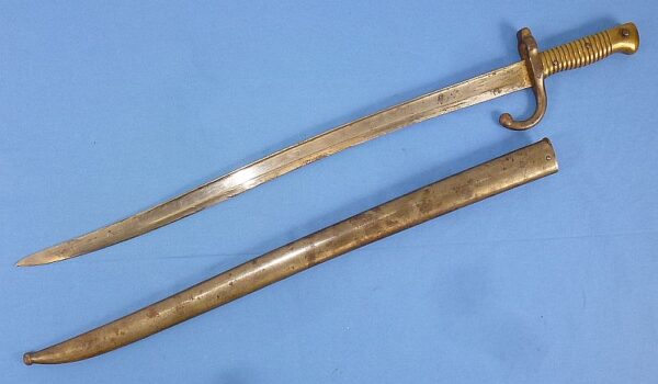 1872 Dated French Chassepot Model 1866 Yataghan Sword Bayonet - Image 2