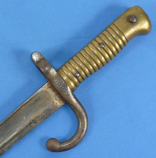 1872 Dated French Chassepot Model 1866 Yataghan Sword Bayonet - Image 11