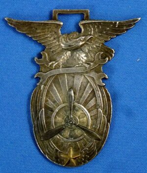 1938 Dated Japanese Army Aviation Mechanic Class Graduation Fob