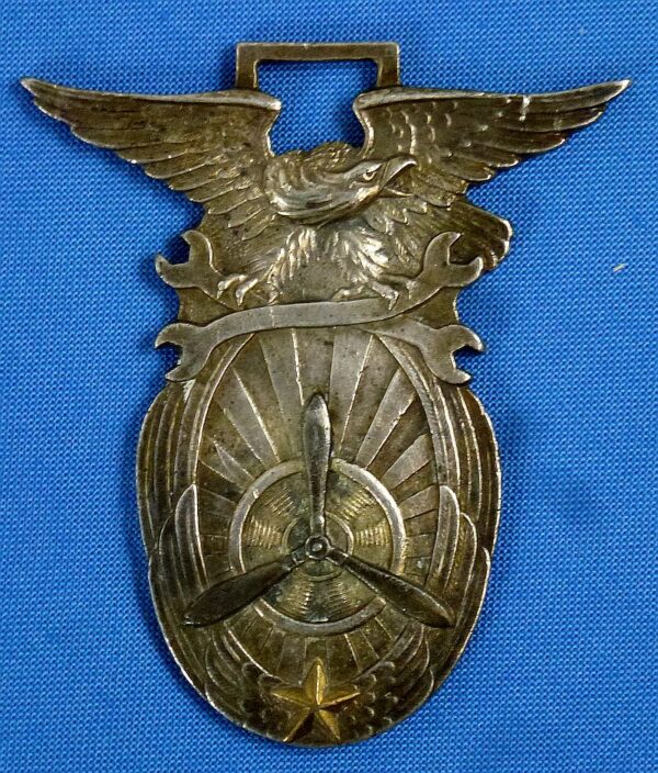 1938 Dated Japanese Army Aviation Mechanic Class Graduation Fob