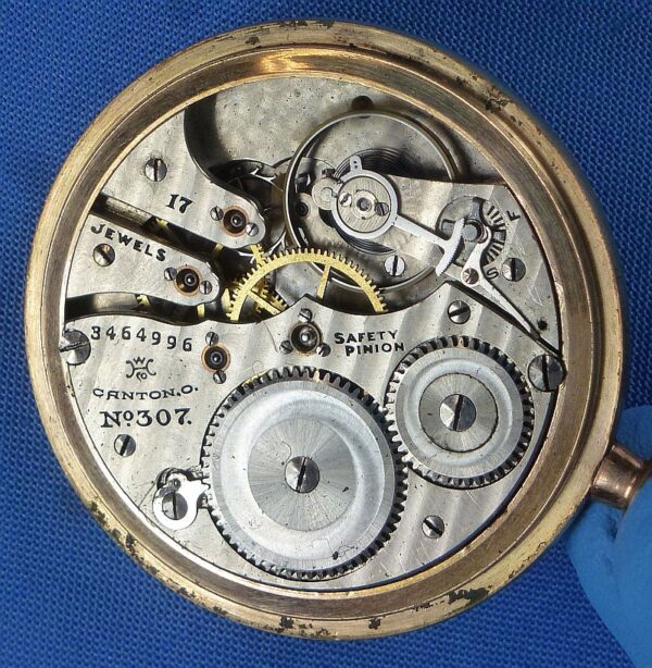 WWI Hampden Pocket Watch on Leather Wrist Strap - Image 8